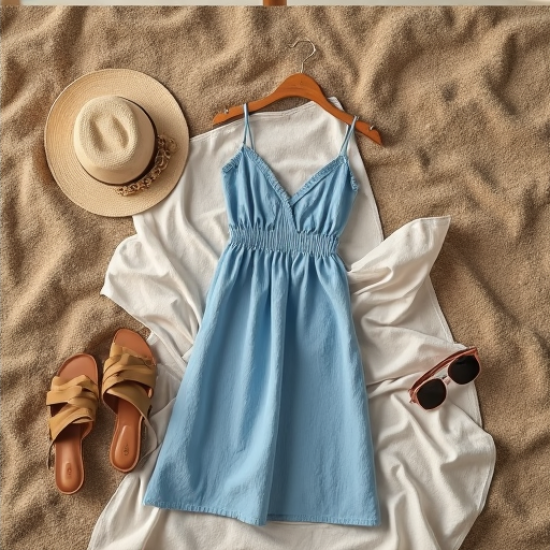 Elysian Breeze Woven Crinkle Gauze Cami Dress