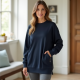 Chic Comfort Side-Zip Tunic Sweatshirt
