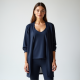 Elegance Duo: Women's Twinset Cardigan and Shell