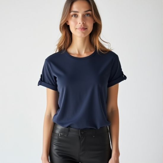 Versatile Luxe Roll-Tab Tee