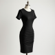Chic Ruched Elegance T-Shirt Dress