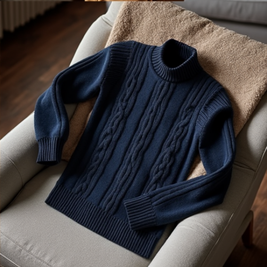 Heritage Cable-Knit Fisherman Sweater