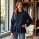 Chic Peplum Luxe Sweatshirt