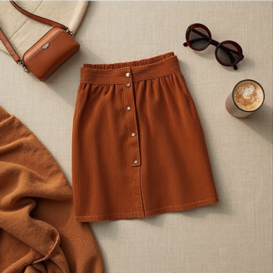 Chic Corduroy Mini Skirt