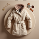 Elegance Shield Women's Belted Puffer Coat